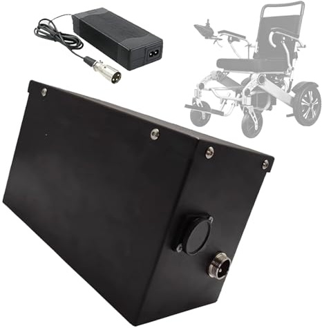 SSCYHT 24 Volt Lithium Battery 24V 8Ah 16Ah 24Ah 30Ah 40Ah 60Ah 13Ah Replacement Battery 24V Electric Wheelchair Batteries with Charger and GX20 Port for 100W - 1500W Motors,24V24Ah