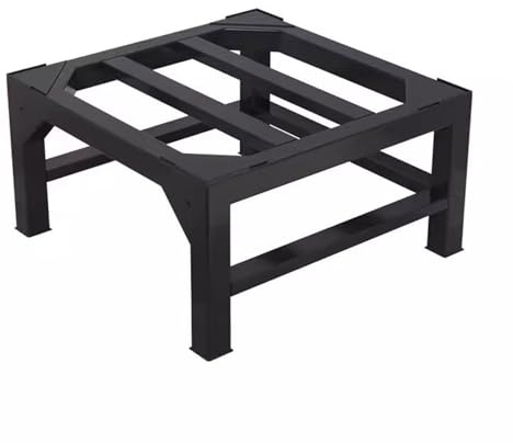 GAOXIAO Waschmaschine Sockel Untergestell Kühlschrank und Trockner, Bärenlast 300kg Verstellbarer Waschmaschinensockel für Gefrierschrank mit Rutschfester Stoßdämpfungs Black 55 x 55 x 30cm