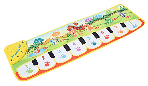 Zunate Baby-Musikmatte und Teppich, Lernspielzeug mit Fünf Modi für, Fördert Kognitive Fähigkeiten, Ideal für Babys und Kleinkinder