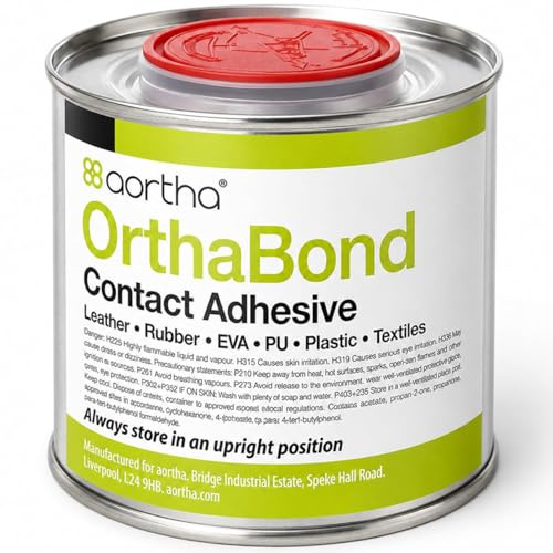 Orthabond Professional Contact Adhesive Glue 500ml | All Purpose Glue, Shoe Glue, Rubber Glue, Plastic Glue, Leather, Wood, Foams - Strong Cement