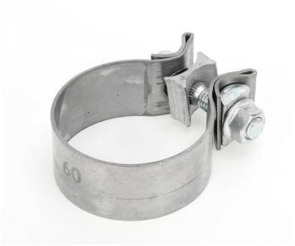 Avgasrör Avgasrörsklämma Ljuddämparrörskarv För Bil Rostfritt Stål 30mm Lång 46/48/51/53/55/57/60/64/66mm ID Avgassystem(53mm)