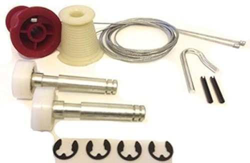 Garage Door Repair Kit Includes Cones and Cables/Circlip Type Roller Spindles To Suit Premier Henderson Canopy