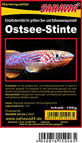Fischfutter Frostfutter Stinte 10x100g = 1kg = 1Pack