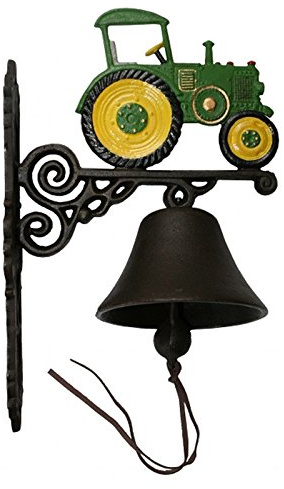 Luxus Pur UG Türglocke Gruener Schlepper Trecker Eisen Glocke Antik Wand Deko
