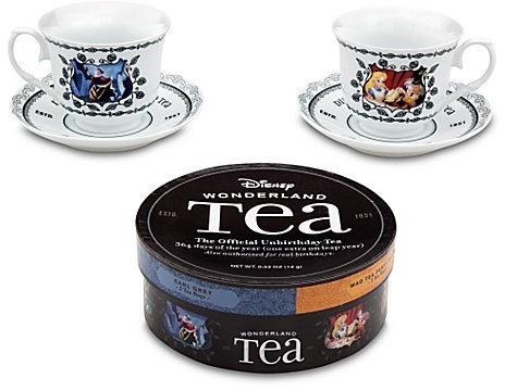 Disney Alice in Wonderland Tea Cup Saucer 12 pc Set