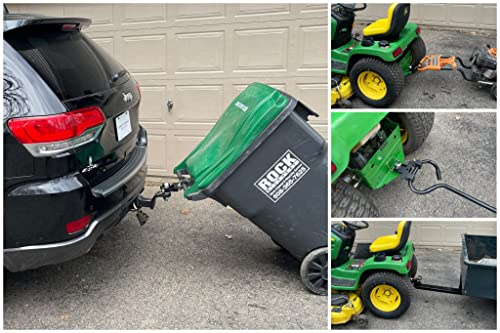 American-Made Premium Combo Hitch, Haul Pin Hitch, Handled Lawn, and Garden Equipment, or Wheeled Garbage Cans - by Garbage Commander