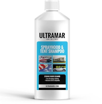 Ultramar - Sprayhood & Tent Shampoo - 1L - Nettoyant pour Capote De Cabriolet, Bimini Top Bateau, Voile Pare-Soleil Et Tente - Produit d'entretien Outdoor