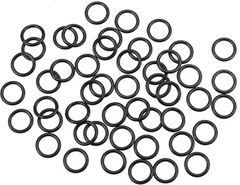 sourcing map Pack mit 50 Hochdruckreiniger Scheibe Nitrilkautschuk metrischer O-Ring Dichtung 16mm Außendmr. 11,6mm Innendmr. 2,2mm breit