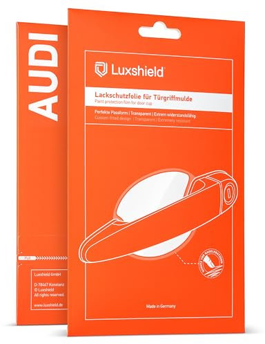 Luxshield Auto Türgriff Schutzfolie Griffmulde für Audi Q7 2 (II) 4M I 2015-2025 - Kratzschutz, Lackschutzfolie - Transparent glänzend