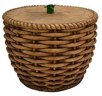 Aurora Store Base Cesta Tronco Supporto Piede per Albero di Natale Cesto Ceramica RESINATA Dimensioni 40 x 54 x h. 54 cm Peso 14 kg Realistico Naturale Stand con Corteccia innesto Tubo 34cm