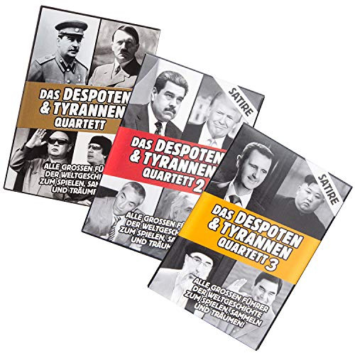 GOODS+GADGETS® Dictators Card Game – 32 Evil Leaders, All 3 Sets