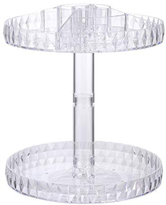 Cabilock Étagère De Rangement Rotative Degrés pour Cosmétiques Et Maquillage Support De Rangement Pratique Et Facile à Assembler pour Salle De Bain Chambre