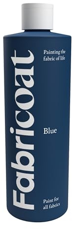 Fabricoat Peinture Textile – Restaurez ou Changez la Couleur de Tous les Textiles – Peignez Directement sur le Tissu – Transformez Tous les Tissus : Canapés, Abat-jour (250 ml, Bleu)