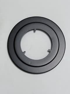 Rosetón negro para estufas de pellets y tubo negro para conducto de humos (80 mm de diámetro)