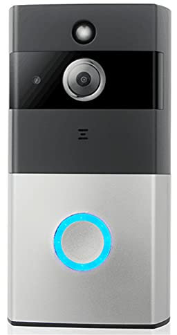 XJST Porte-Sonnettes sans Fil De Mur Imperméable À La Batterie, Sonnette Intelligente Vidéo Intelligente, Installation Facile, Bonne pour La Sécurité À La Maison