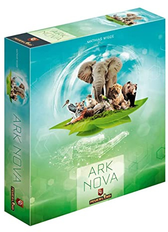 Feuerland Spiele - Ark Nova - Brädspel | Strategi Brädspel | Bygg Ditt Zoo På Ditt Sätt | Djur | Engelska | Ålder 14+ | 1-4 Spelare | Speltid 90-150 Minuter