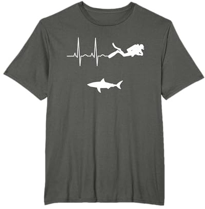 Tauchen Taucher Hai Tauchsport Hobby T-Shirt