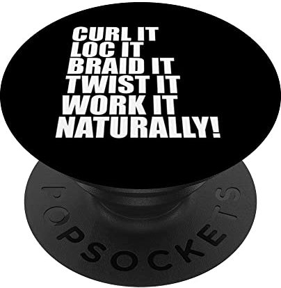 Curl Loc Braid Natural Hair Pride Locs Windel Kinky PopSockets mit austauschbarem PopGrip