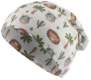 Sterntaler Beanie Safaritiere - Mütze Baby bedruckt mit Safari-Tieren - Beanie Baby - Übergangsmütze Kinder