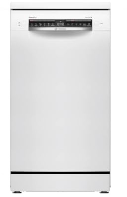 Bosch - Lavavajillas Libre Instalación, 45 cm, Serie 4, Home Connect, Blanco, SPS4HMI49E.