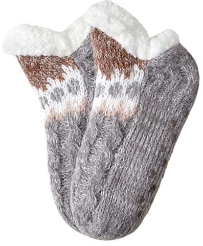 Xistuoz Calcetines mullidos y cálidos de lana de cordero con antideslizante | Ropa para el hogar para sala de estar, sala de estudio, sala de juegos, dormitorio, sala de estar, comedor
