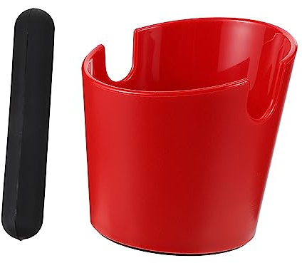 ABS und Silikon Kaffeesatz mit Abnehmbarem Schlagbügel Rot Abklopfbox