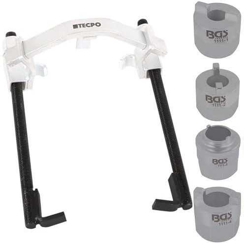 TECPO Tendeur de ressorts universel pour ressort hélicoïdal + inserts de jambe de force