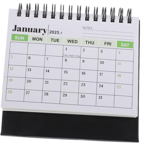 SEWACC Schreibtisch Kalender Kreativer Tischkalender 2025 Stehender Mini Schreibtischkalender Traditioneller Kalender Für Das Jahr Der Schlange Modernes Design Und Ideal Für Büro Und
