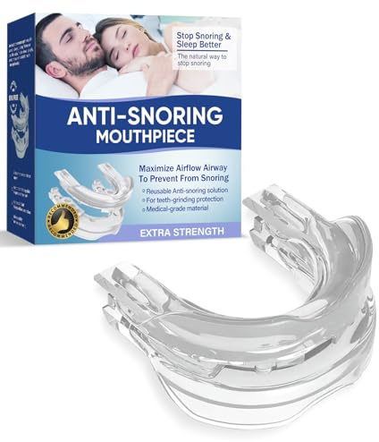 Schnarchstopper, Anti Schnarch Mundstück Schnarchen Stopper, Adjustable Knirscherschiene für Nacht die Schlafqualität zu verbessern, Schnarchschiene Gegen Zähneknirschen und Schnarchen