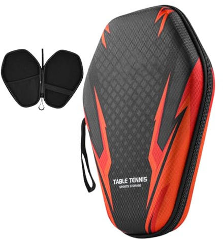 Tischtennisschläger Hülle, Schutzhülle Für Tischtennisschläger Wasserdichte Tischtennishüllen Für 2 Schläger Und 2 Bälle, Tischtennisschläger Tasche, Tischtennis-Tasche Mit Gepolstertem Schlägerfach