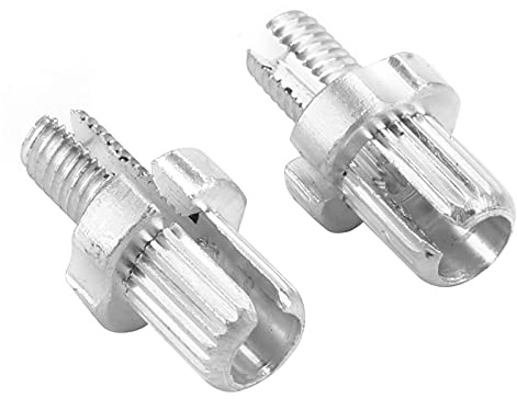 MasYosh 2 Stücke M7 Bremshebel Einstellschrauben Verschluss Silber Aluminiumlegierung für Rennräder Mountainbikes