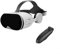 Alanmoship Cuffie VR per iOS per smartphone Android con schermo da 5,5 a 6,7 pollici, occhiali 3D per realtà virtuale con controller, FOV 110°, per film di gioco (nero)