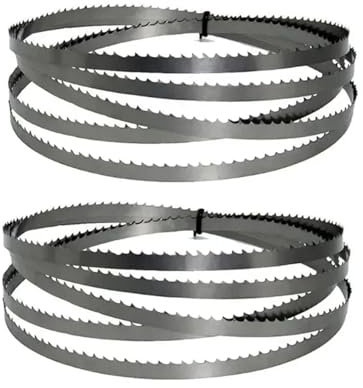 Lot de 2 lames de scie à ruban SK5 2240 mm 6,35 mm 0,35 mm 6 dents TPI for la coupe du bois, des métaux non ferreux et du plastique