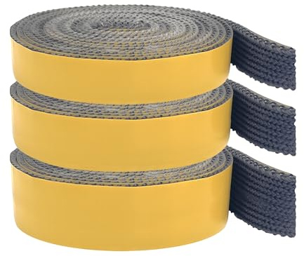 Jyvex Cinta de sellado autoadhesiva para horno, 3 m, 2 mm x 20 mm, resistente al calor, 550 °C