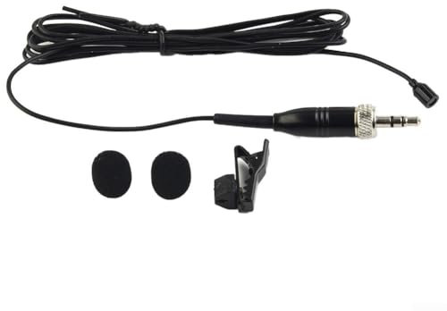 Microphone cravate omnidirectionnel pour systèmes sans fil, micro compact avec pince à cravate amovible pour conférenciers et interprètes