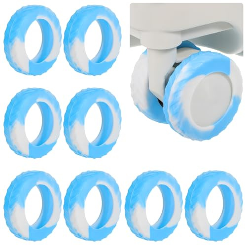 VERDANVERSE 8pezzi Copriruota Per Valigie Protezione Ruote in Silicone Antiscivolo Copriruota Per Valigia Antipolvere e Antirumore Copertura Per Ruote Valigia Copriruote Per