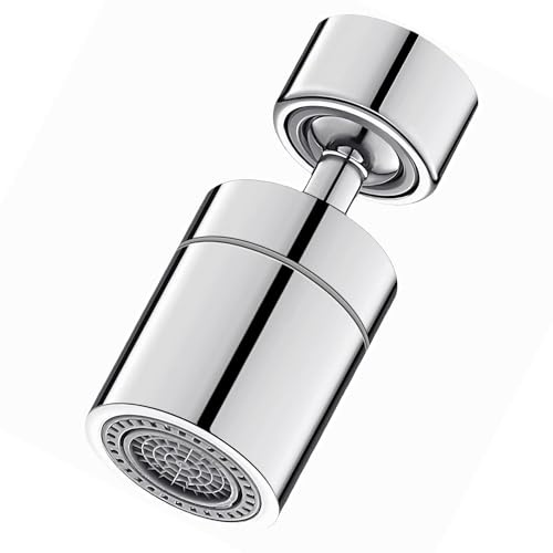 Kitchen Tap Spray Head, Durable Dual Function 360-Degree Rotating Faucet Aerator Adjustable Portable Tap Aerator Replacement, Universal Faucet Attachment for Kitchen Sink Bathroom.