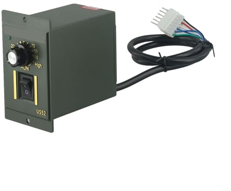 ZiStarlilife Controlador de velocidad del motor AC220V US-52 400W Regulador de velocidad ajustable 90-1400 RPM, para aplicaciones industriales (400W)
