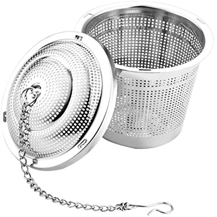 Cabilock Infuseur Thé Inox Réutilisable Acier Inoxydable Filtre à Boule pour Épices Thé Clip Pratique pour Tasses et Théières