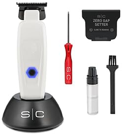 Stylecraft Gamma Più Professionell hårtrimmer för män, sabertrimmer, skäggtrimmer för män, borstlös motor, 180 minuters trådlös drifttid, justerbart blad 0 mellanrum, hus