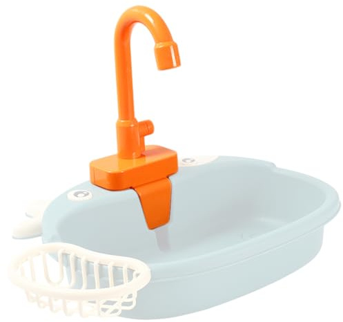 Sink leksak för barn med rinnande vatten, leksak diskbänkskran, plast ersättning köksleksakskran 5, 5x10, 2x3, barnhus tillbehör
