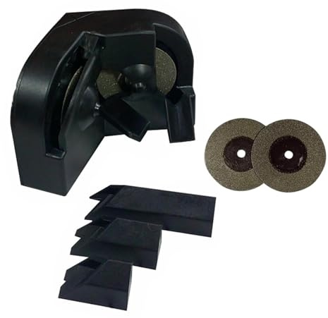 Drill Bit Sharpener, Portable Grinding Tool Multi-Functional Sharpener with 4 Diamond Wheels, 3 Grinding Edges