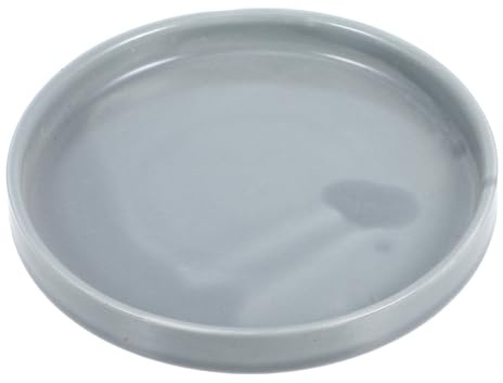 Housoutil Sottovaso in Ceramica Rotondo per Piante da 45 Pollici Vassoio Raccogli-Acqua Resistente alle Alte Temperature Base Stabile Adatto per Coltivazione in Acqua e Giardinaggio