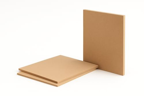 Tableros MDF con Corte a Medida – Paneles de Fibra de Madera DM 3/5/10 mm de grosor – Desde Piezas Pequeñas hasta Formatos Grandes para Carpintería, Decoración y Bricolaje (3mm, 100x100cm)