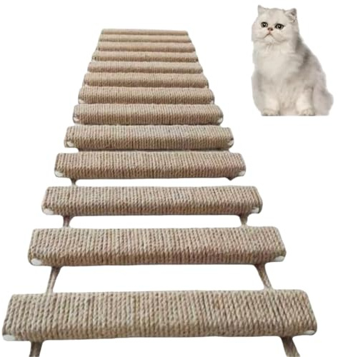 manhegari Indoor Katzenleiter | 102 cm Katzenbaby Ruhe Zubehör | Ruhetreppe Für Kätzchen - Für Eltern von Haustieren Trainer Liebhaber von Tieren Büro Wohnung Schlafzimmer Wohnzimmer Tierärzte