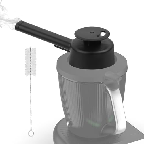 GEEKHOM Dampfumleiter für Thermomix TM7 - mit Überlaufschutz & 360° Drehung & Reinigungsbürste - zum Schutz von Möbeln und Dunstabzugshaube - Küchenmaschine Zubehör Kompatibel mit tm 7