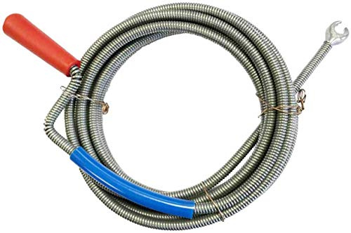 5 m Rohr-Reinigungsspirale Reinigungswelle 5 Meter EXTRA Lang Ø 9mm Stark mit Bohrkopf