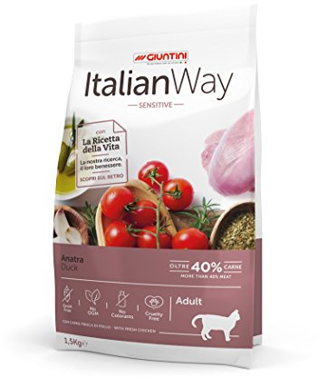 Italian Way Cibo per Gatti Sensitive Anatra - Adult - 8 kg