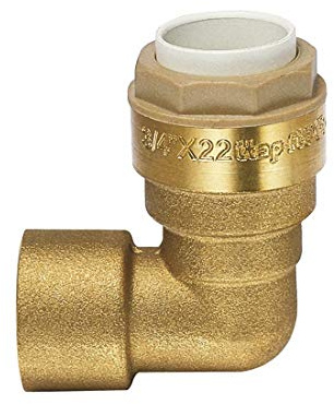 ITAP-FIT -IT645B034022- Messing-Steckverbinder Winkel für Cu-Rohr Ø 22 mm x 3/4 IG - DVGW