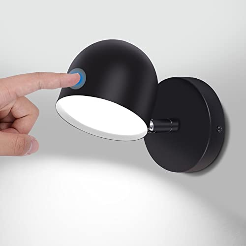 KAWELL 9W Innen LED Wandleuchte Berührungssensitiv LED Lesewandleuchte | Stufenlos Dimmbar, 350° Freie Drehung, für Schlafzimmer Nachttisch Wohnzimmer Treppen Flur Korridor